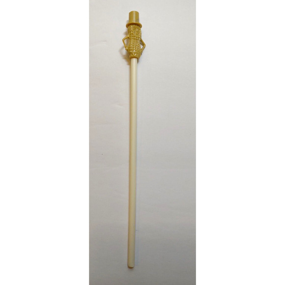 Mr Peanut Vintage Tan Drinking Straw 1950s Planters Peanuts Pop Culture Plastic - Picture 2 of 3